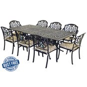 9 Piece Cast Aluminum Dining Set